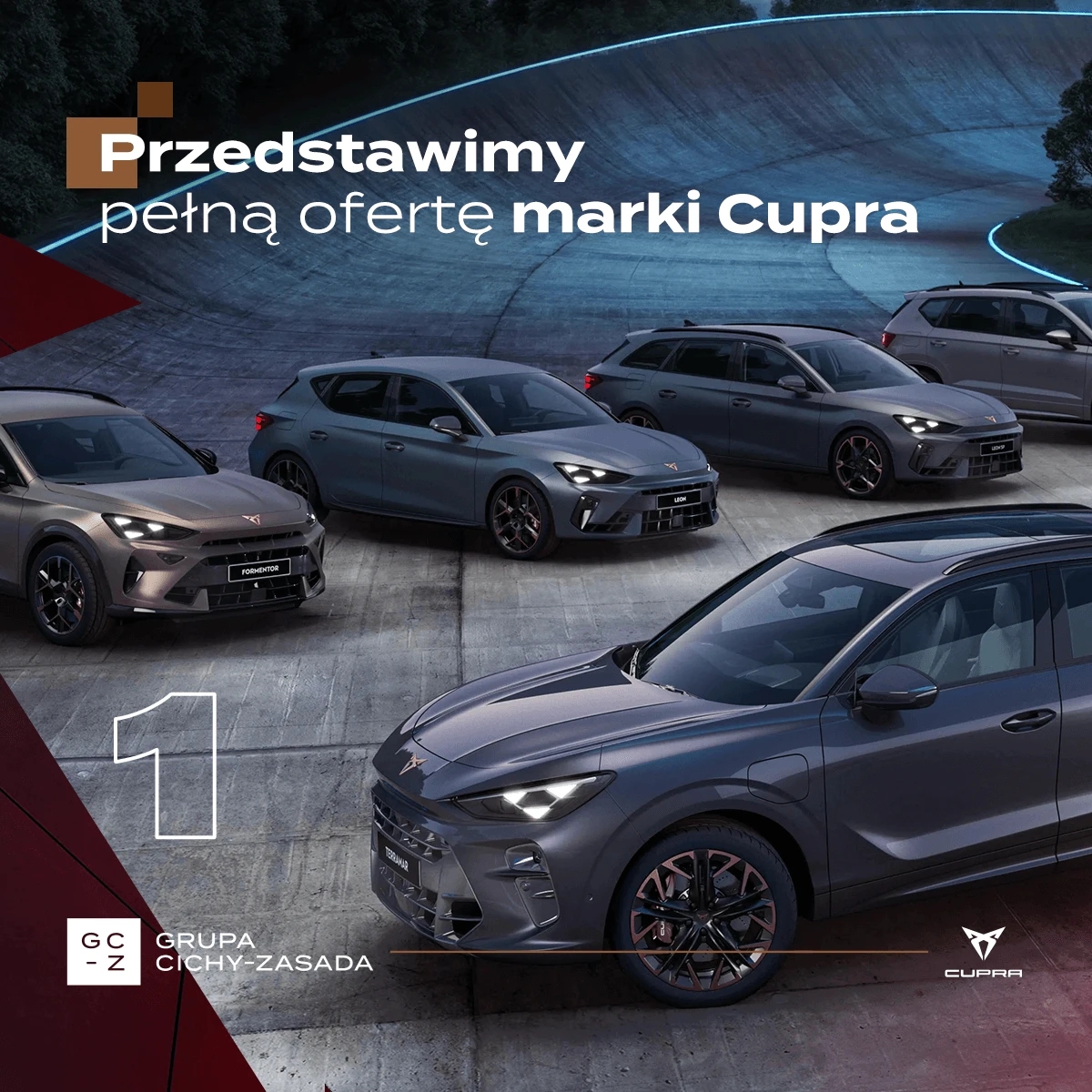 Flota samochodów marki CUPRA