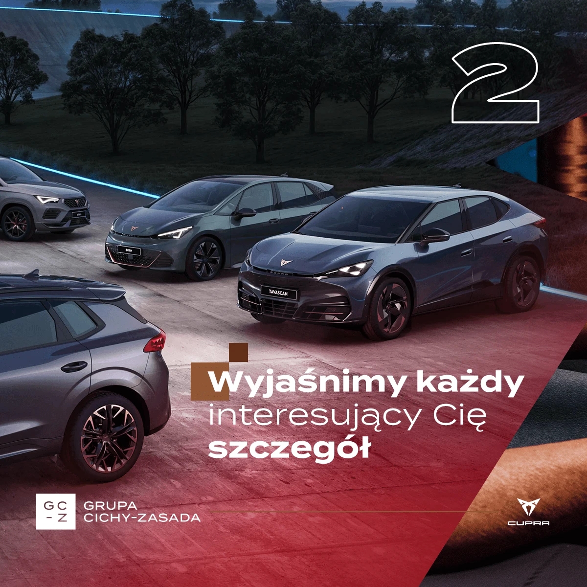 Pozostałe modele z floty samochodów marki CUPRY