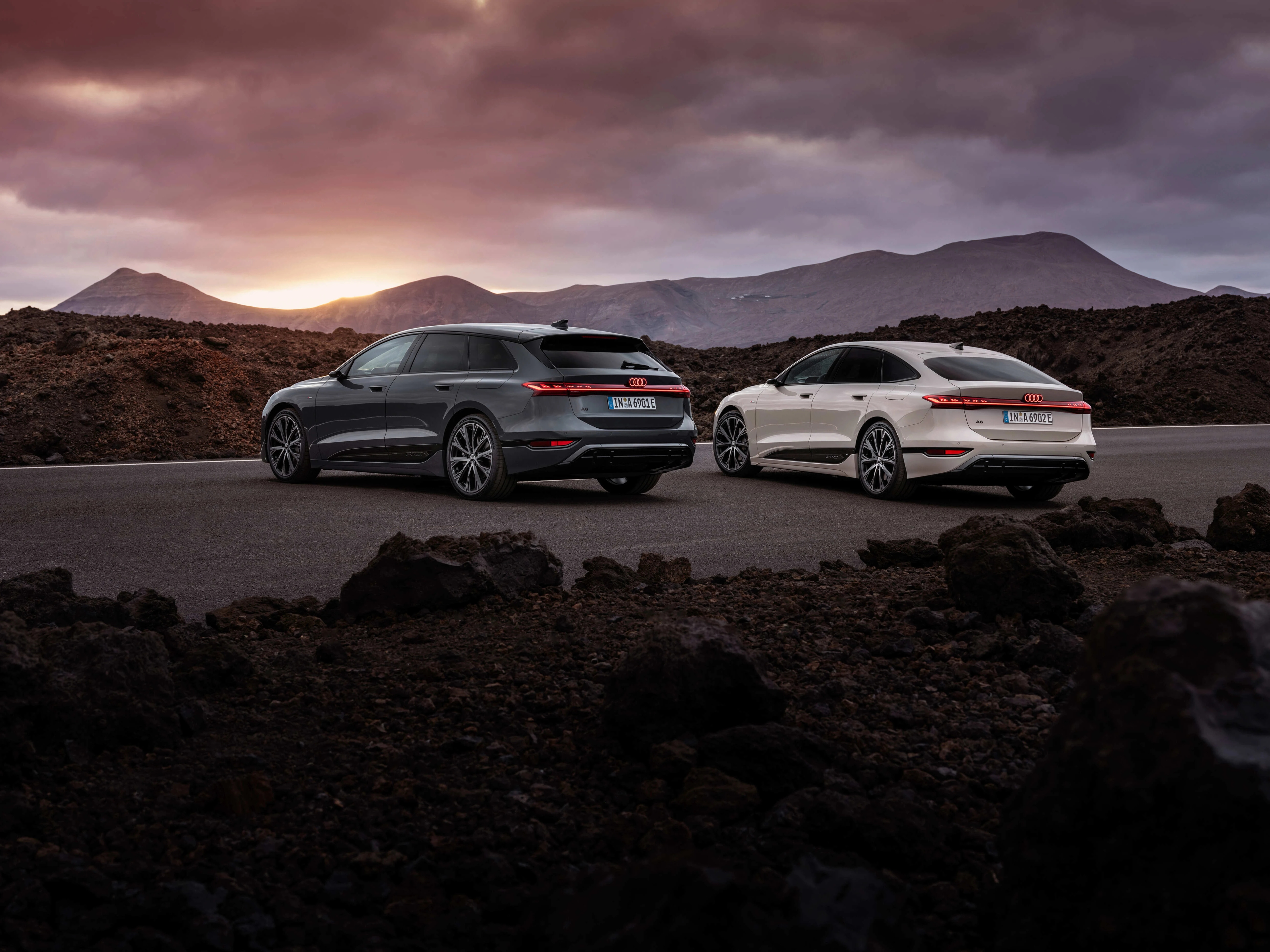 Model samochodu Audi RS 5 Limousine w trakcie jazdy