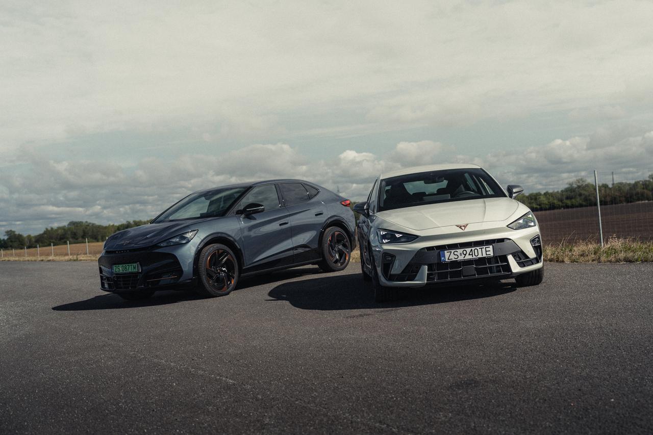 Dwie nowe CUPRY na tle pola i niebieskiego, zachmurzonego nieba