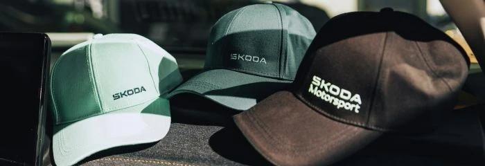 Czapki z daszkiem obrandowane logo Skoda