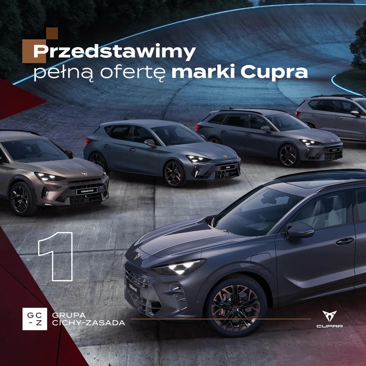 Flota samochodów marki CUPRA